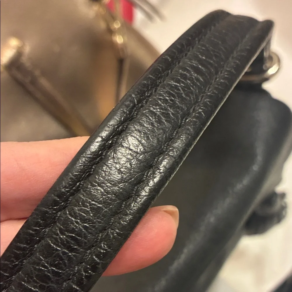 Kate‎ Spade Black Leather Shoulder Bag with Tassel